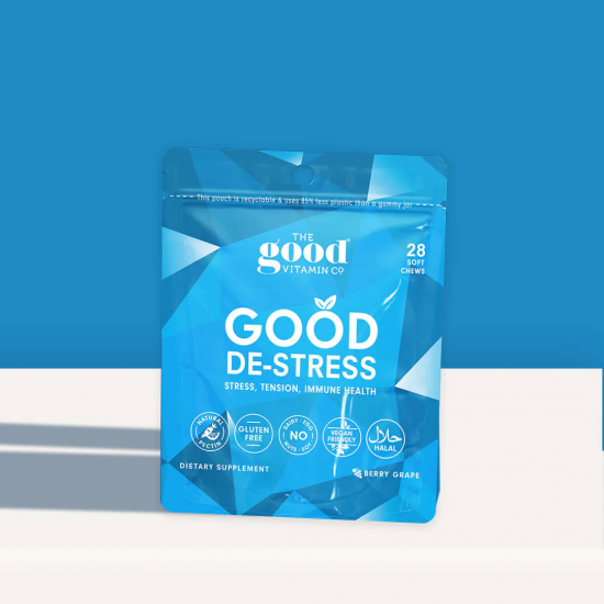 【软糖因自然因素融化不理赔】The Good Vitamin CO De-Stress 南非醉茄解压舒缓软糖28粒 葡萄味 保质期2027.6